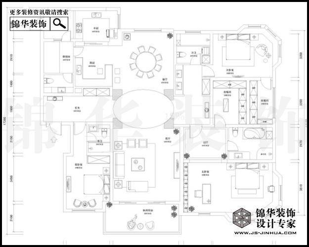 天正濱江A1戶型262平米 戶型